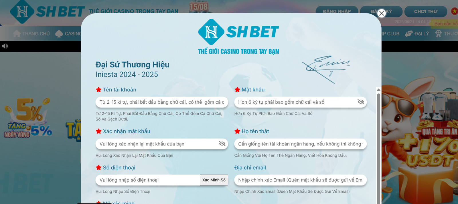Hướng dẫn cách đăng ký tài khoản Shbet88 đơn giản nhất